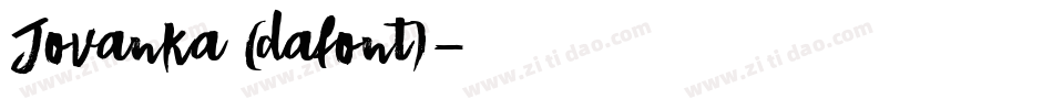 Jovanka (dafont)字体转换
